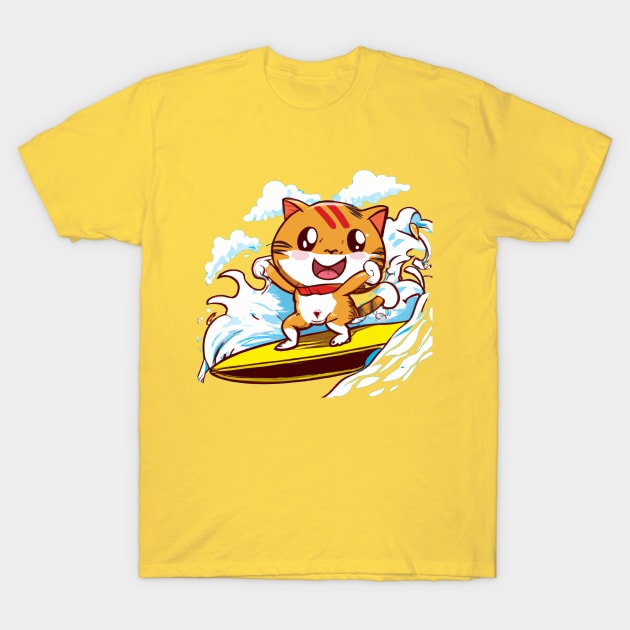 surfing cat T-Shirt by MGphotoart